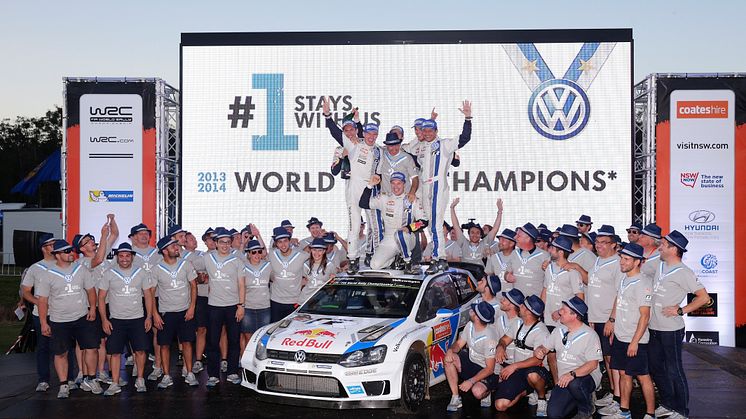Volkswagen vinder verdensmesterskabet i rally 2014
