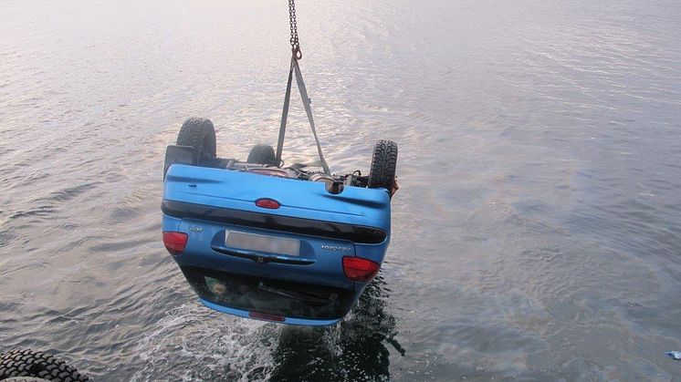 På vei opp fra sjøen