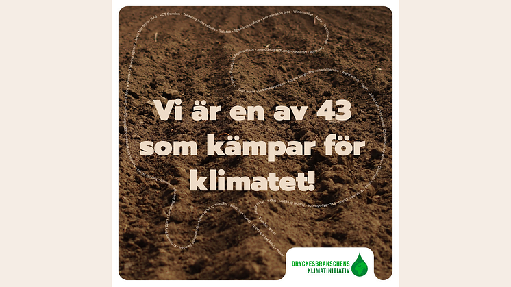 Ny rapport från Dryckesbranschens klimatinitiativ