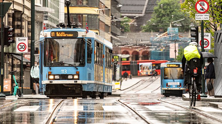 Trikken er tilbake i Storgata