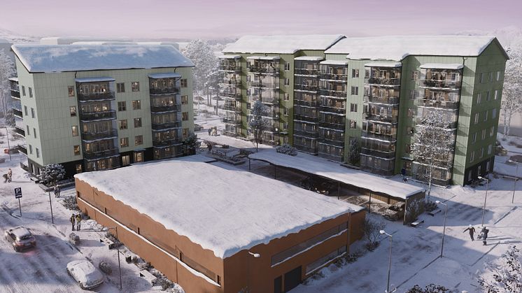 Pressinbjudan - första spadtaget för Riksbyggens Brf Glasbjörken i Kiruna 8 november