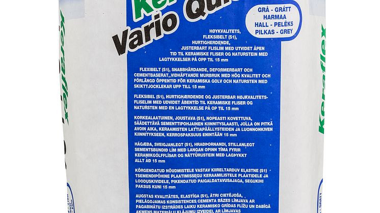 KERAFLEX VARIO QUICK S1 – TRE PRODUKTER I EN 