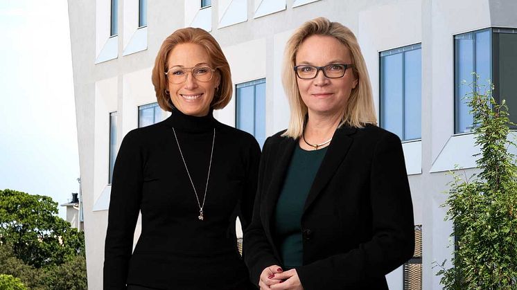Stina Ramberg Dahl, HR- och kommunikationsdirektör & Charlotte Broberg (m), ordförande i Locum