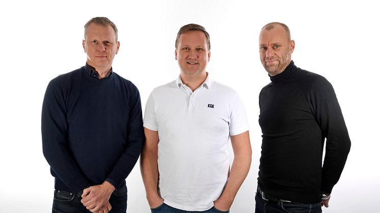 KGK:s marina experter Per Löfgren, Tony Knutsson och Fredrik Kjellberg.