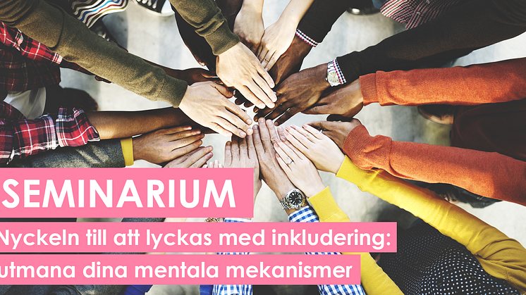 Seminarium: Nyckeln till att lyckas med inkludering - utmana dina mentala mekanismer