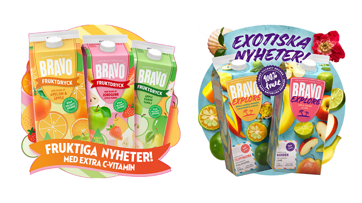 Bravo lanserar Bravo Fruktdryck och Bravo Explore