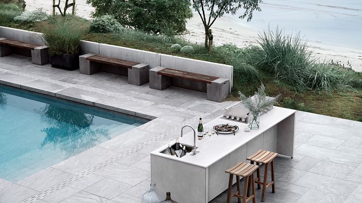 Ballingslöv Outdoor kitchen-Dekton Albarium (1)