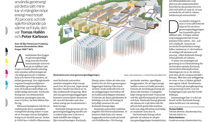 Akademiska Hus försvarar besluten om geoenergi