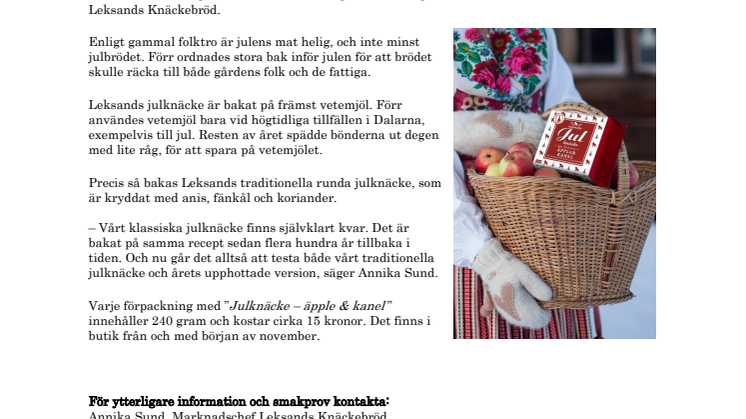 Årets julknäcke smakar äpple och kanel