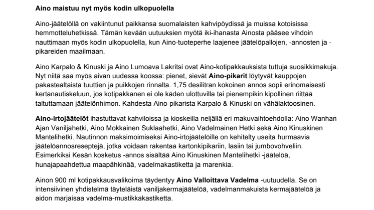 Kevättä räpylöissä – Suomen Nestlén jäätelöuutuuksissa maistuvat kotimaiset klassikot