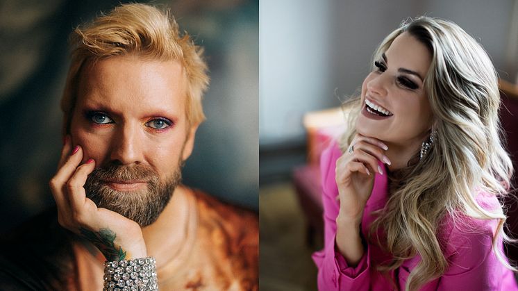 Rickard Söderberg och Johanna Beijbom kommer att vara konferencierer under Vara Konserthus jubileumsfestival 5-8 okt.