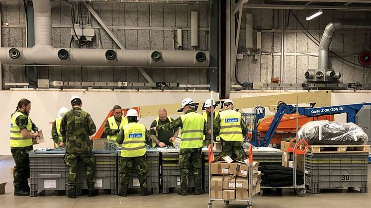 Arbete på Älvsjö sjukhus.