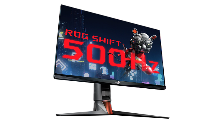 ASUS Republic of Gamers Announces ROG Swift 500Hz NVIDIA G-SYNC Esports Gaming Monitor with Reflex