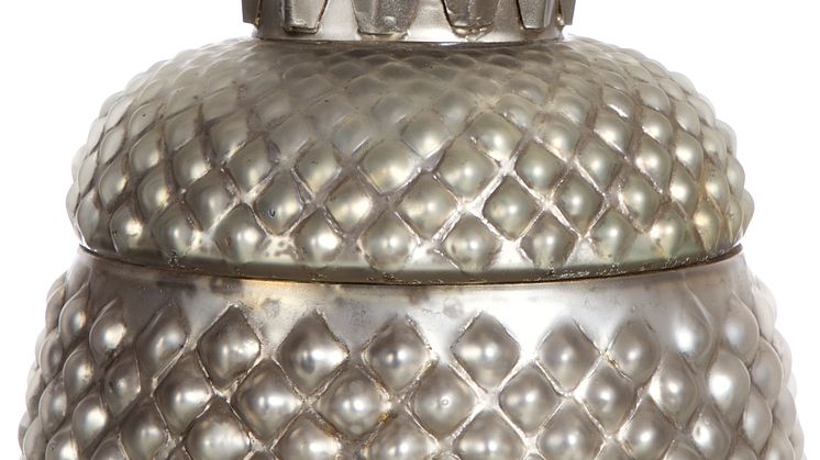 Ananas i metall/glas