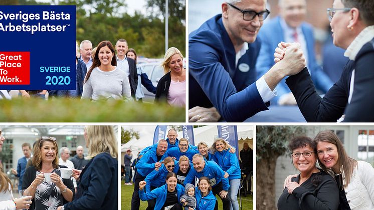 Att hamna på listan över Sveriges bästa arbetsplatser för tredje året i rad är ett fint bevis på den stolthet och den gemenskap som finns hos oss.