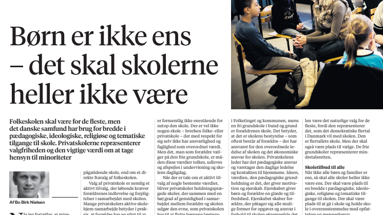 Børn er ikke ens – det skal skolerne heller ikke være