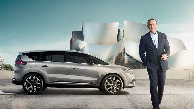 Skuespiller Kevin Spacey bliver ambassadør for den nye Renault Espace