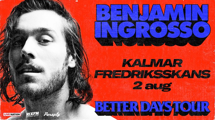 Benjamin Ingrosso tillbaka med stor Sverigeturné 2024!