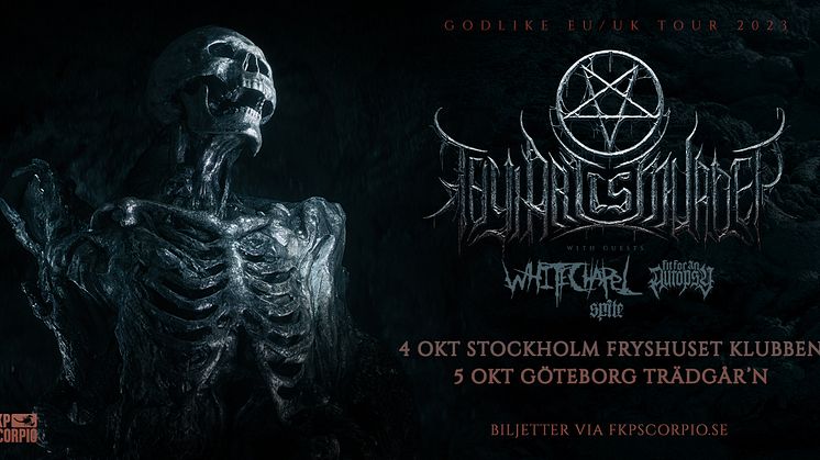 Metalfavoriterna Thy Art Is Murder är på ingång – gör dubbla Sverigespelningar i höst!
