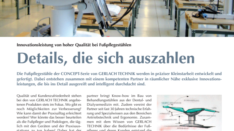Innovationsleistung von hoher Qualität bei Fußpflegestühlen: Details, die sich auszahlen