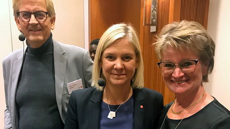 Håcan Nilsson, Magdalena Andersson och Ewa Andersen