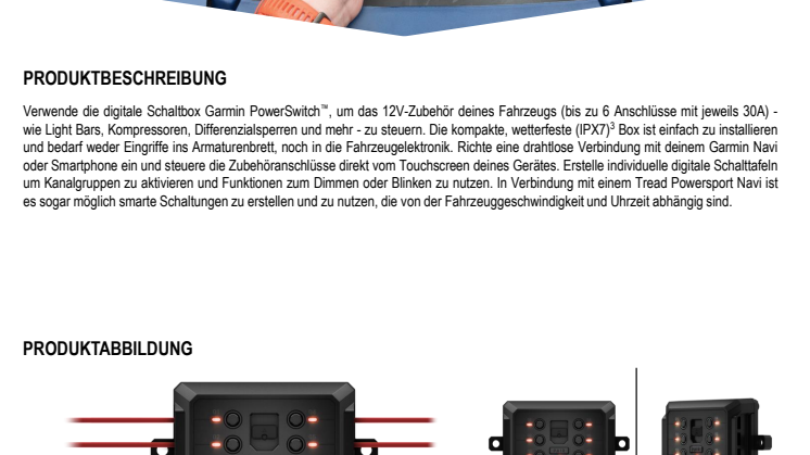 Datenblatt Garmin PowerSwitch