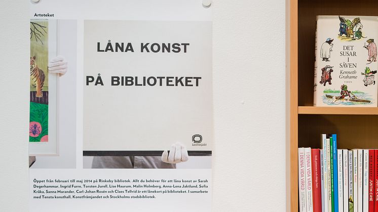Tensta bibliotek och Artoteket, Hans Carlsson. Tensta konsthall 2013. Foto: Jean-Baptiste Beranger 