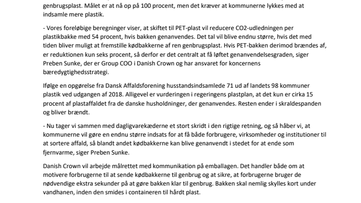 55 millioner kødbakker bliver miljøvenlige