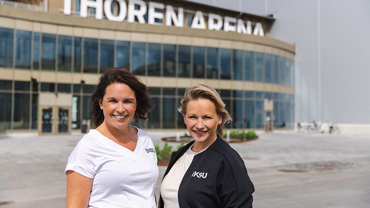 IKSU på Thoren Arena fasad I