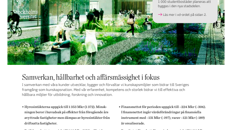 Delårsrapport 1 januari – 31 mars 2015