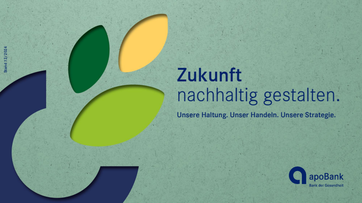 Booklet: Nachhaltigkeitsstrategie der apoBank bis 2030