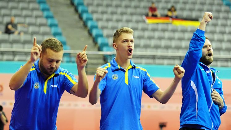 Svenska herrlandslaget redo för kvartsfinal mot Kina på VM i bordtennis