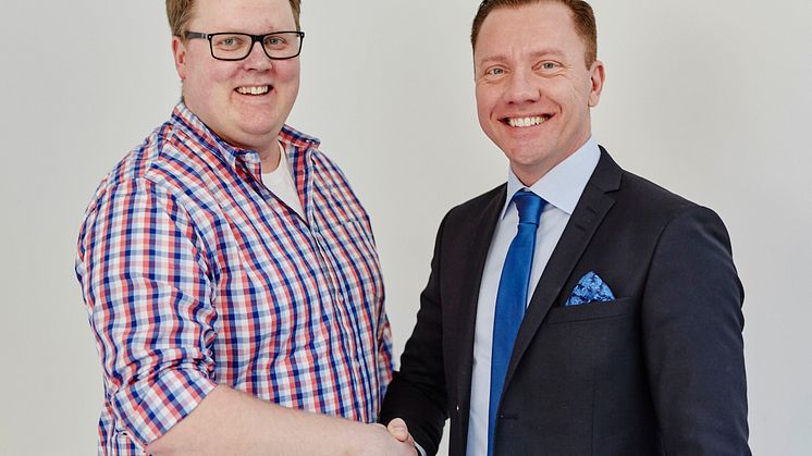 VBAB och HSB Fastighetsförvaltning tecknar avtal. Foto:Day Fotografi