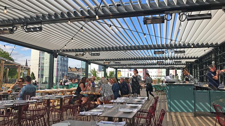 ​Öppningsbara pergolatak för funktionella väderskydd i arkitektritade utemiljöer