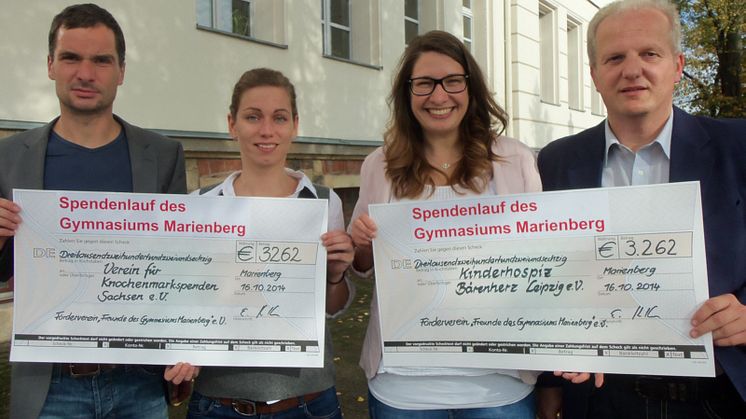 Gymnasium Marienberg sammelt mit Sponsorenlauf