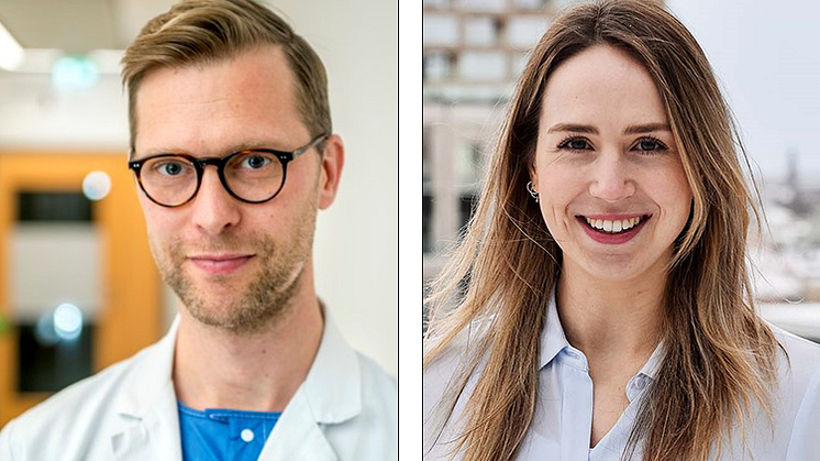 Gustav Stålhammar och Christina Herrspiegel är författarna bakom studien. Foto: Jens Sølvberg (till vänster) Foto: Eva Tov (till höger)