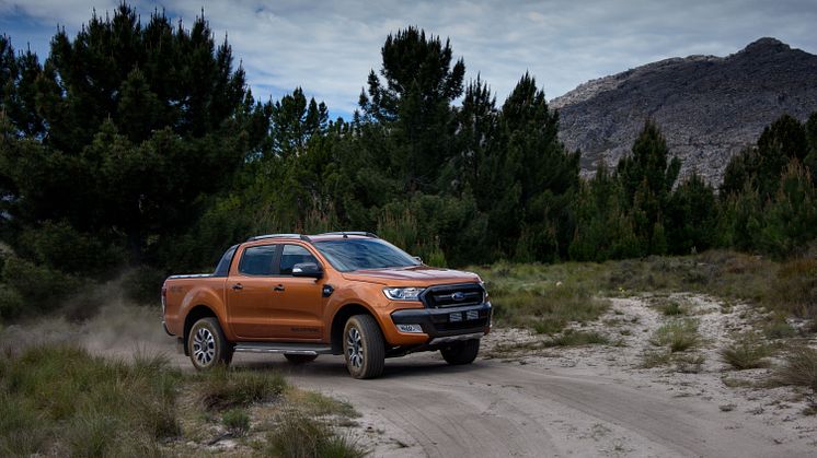 Neste generasjon Ford Ranger pickup med redusert forbruk, dristig design og avanserte teknologier