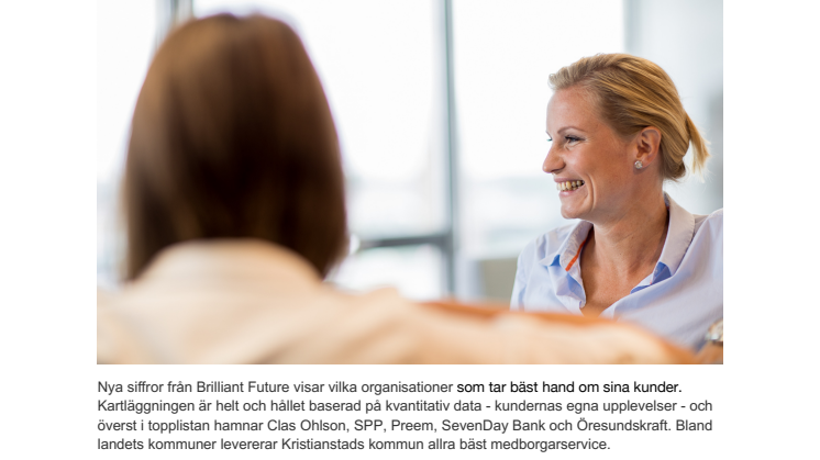 Brilliant Future pressmeddelande - organisationerna som kunderna tycker bäst om.pdf