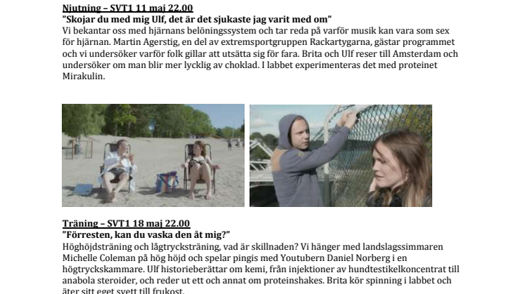 Kemi på lek och allvar i UR:s nya serie med Brita Zackari och Ulf Ellervik