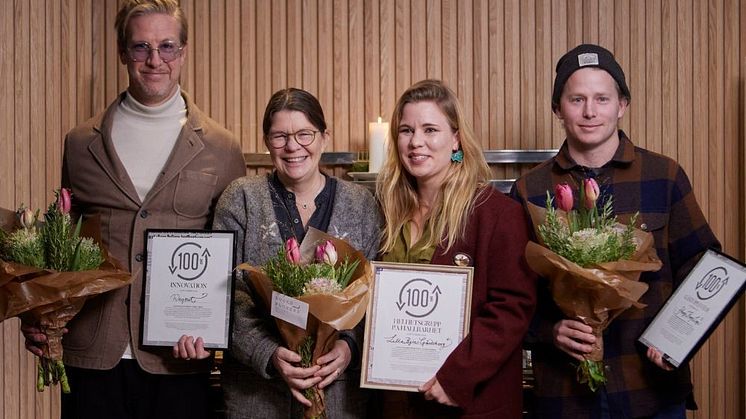 Vinnarna av hållbarhetspriset 100% Cirkulärt 2022. Foto: Erik Olsson