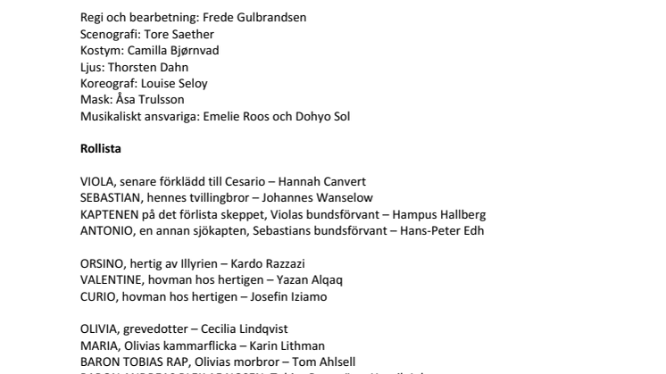 Pressmaterial till Trettondagsafton