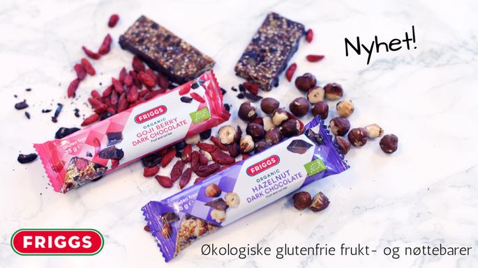 Nyhet! Økologiske barer fra Friggs