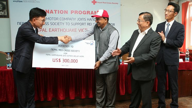 Hyundai Motor donerer til Nepal