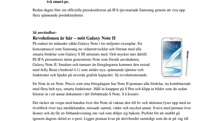 Unpacked Berlin: Samsung tjuvstartar årets IFA