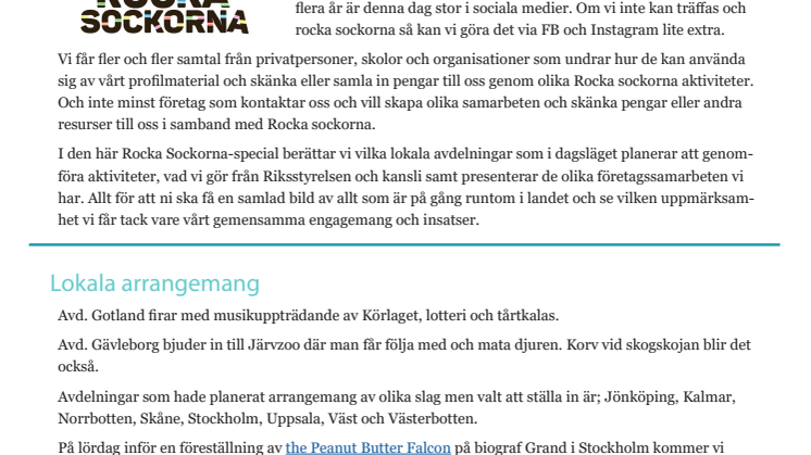 Tredje gången gillt, hoppas jag. Medlemsbrev rocka sockorna special