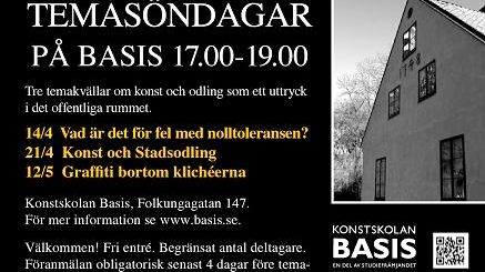 Vad är det för fel på nolltoleransen? 14/4 den första temasöndagen på Basis.