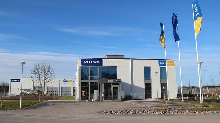 Swecons huvudkontor och utrustningsverkstad för Volvo Construction Equipment i Eskilstuna