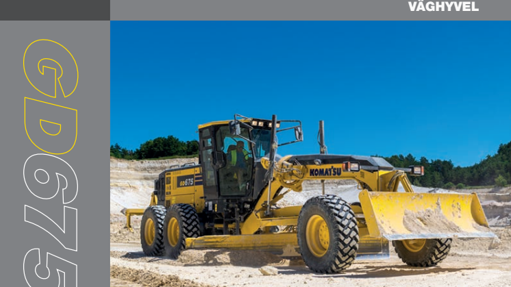 Komatsu väghyvel GD675