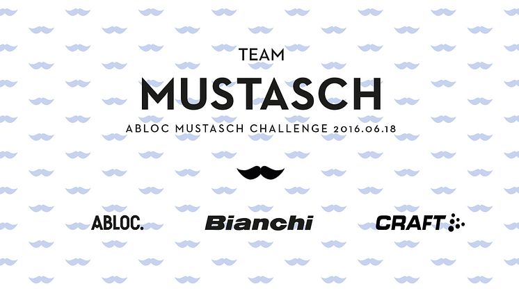Team Mustasch cyklar snabbt och snyggt för Mustaschkampen