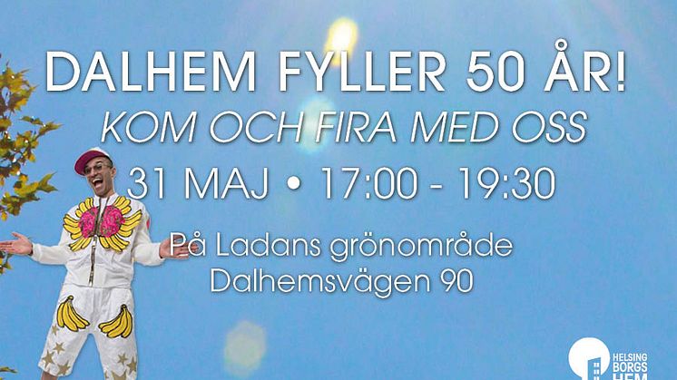 Dalhem fyller 50 år! Jubileumsfest med Sean Banan och roliga aktiviteter